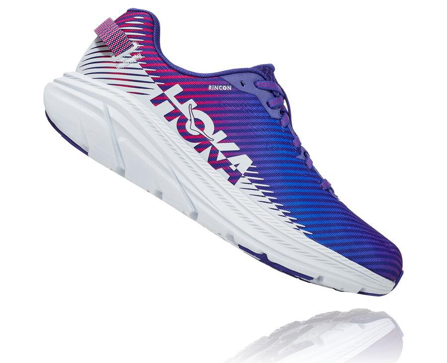 Tenis Hoka One One Feminino Azuis/Branco - Rincon 2 - 283-FTUJGN